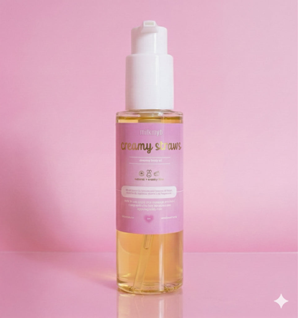 creamy strawbs body oil